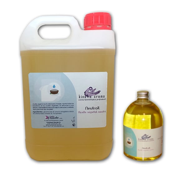 Huile de Massage Neutre (flacon de 5 litres) + 1 Flacon d'Huile de Massage Neutre 500 ml en CADEAU