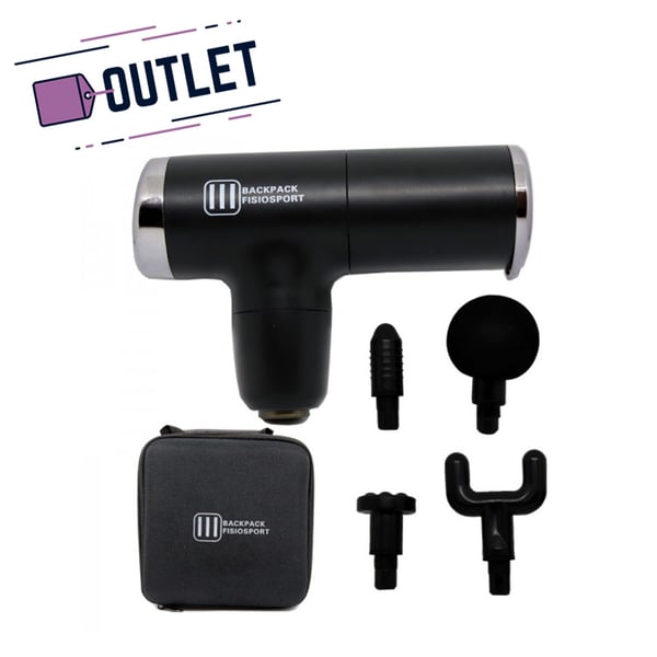 Pistolet de massage BackPack Mini : Petite taille, design ultra léger, quatre têtes et quatre vitesses de massage - DERNIÈRES UNITÉS