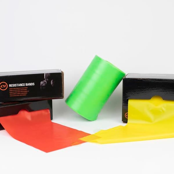 Bandes élastiques - 25 mètres (Différentes couleurs - Résistances)