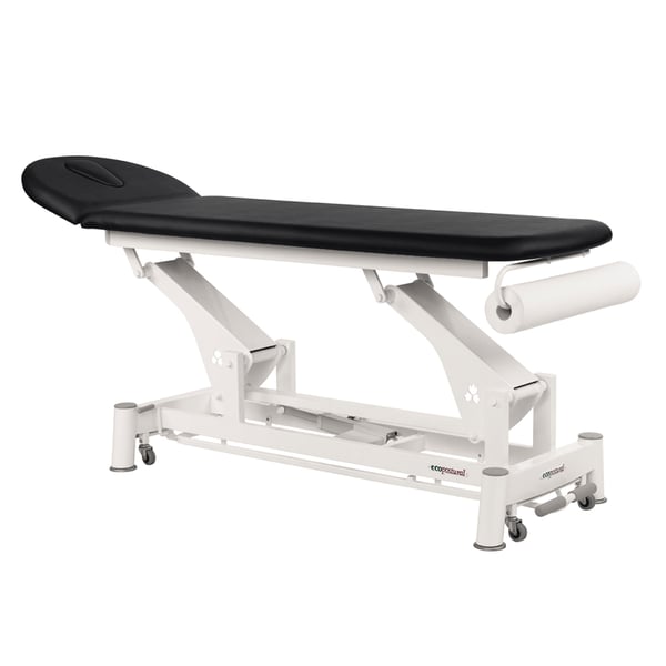 Civière électrique écoposturale : Bielle technique blanche à deux corps (207 x 62 cm)