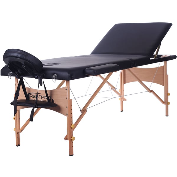 Civière pliante en bois Kinefis Classic 3 - (Couleur noire)