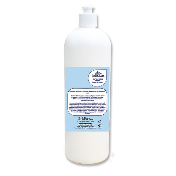 Crème pour les mains Kinefis Cotton Cream 1 litre : Enrichie avec des extraits de coton