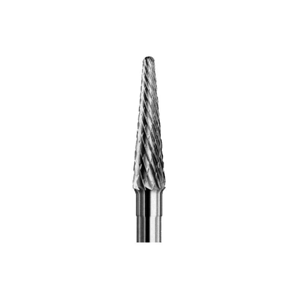Fraise en carbure de tungstène type L gaucher 429X (045) : Abrasion moyenne. Idéal pour le ponçage des ongles