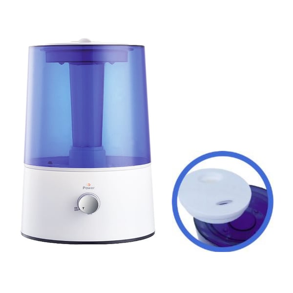 Humidificateur à ultrasons : Capacité 2,2 litres, sortie vapeur réglable et réservoir pour essences