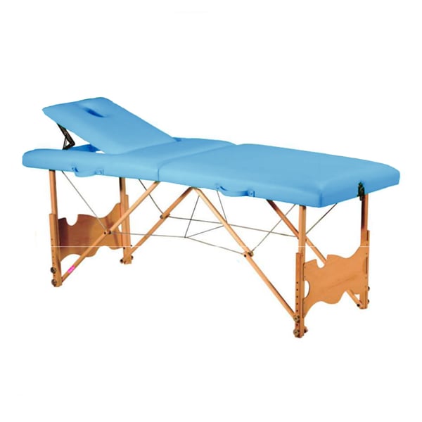 Table pliante en bois, 2 parties et hauteur réglable Kinefis San 182 x 70