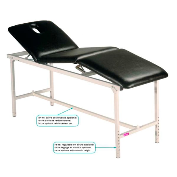 Table fixe en métal, 3 parties et hauteur fixe Kinefis Hunber 182 x 62