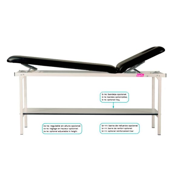 Table fixe en métal, 2 parties et hauteur fixe Kinefis Tiber 186 x 62