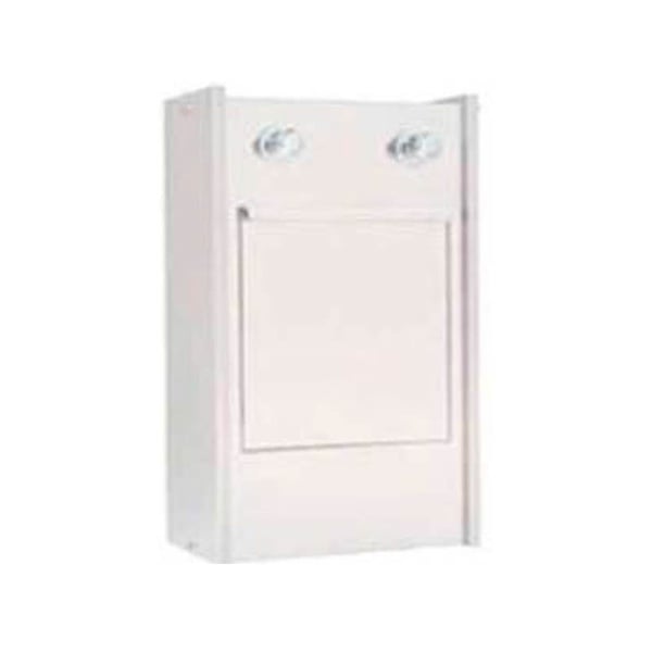 Lave lit apparent avec cuve inox et robinets temporisés : support lit à l'intérieur (45 x 30 x 75 cm)