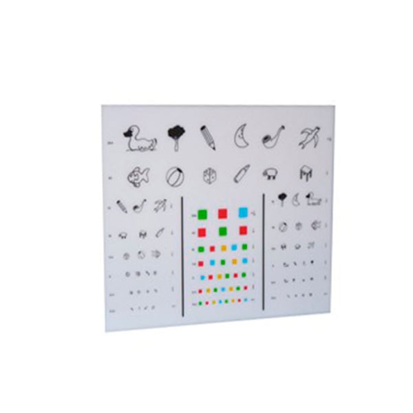 Affiche optotype d'enfant