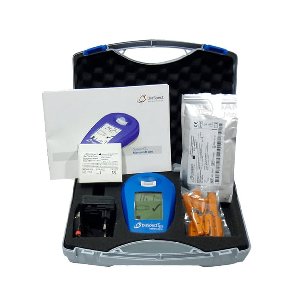 Étui pour analyseur d'hémoglobine DiaSpect™ avec Bluetooth : résultats en 1 seconde, portable et précis