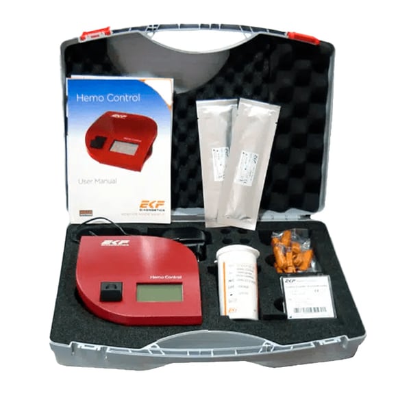 Mallette de contrôle hémo : analyseur d'hémoglobine rapide et portable