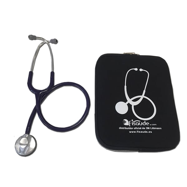 Stéthoscope Littmann Master Classic II (Noir) + Cadeau d'un étui de protection rembourré
