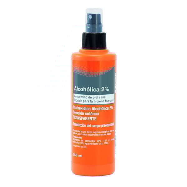 Spray alcoolique chlorhexidine miclorbique 2% (250 ml)