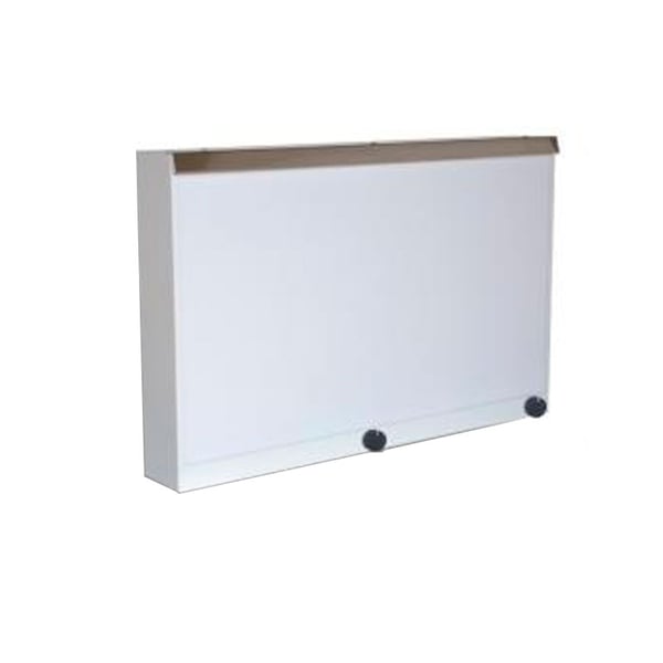 Negatoscopio 2 régulateur Captures d'écran en acier peint Peinture murale Couleur Blanc