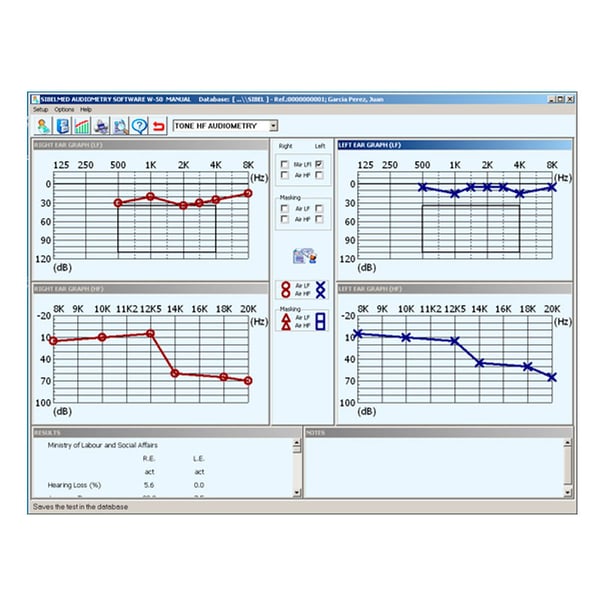 Logiciel Sibelmed W5O pour audiomètre Sibelmed 400