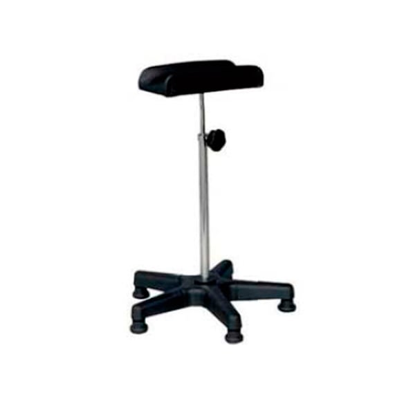 Appui-jambes sans articulation : pour prélèvements sanguins, réglable en hauteur et base en PVC