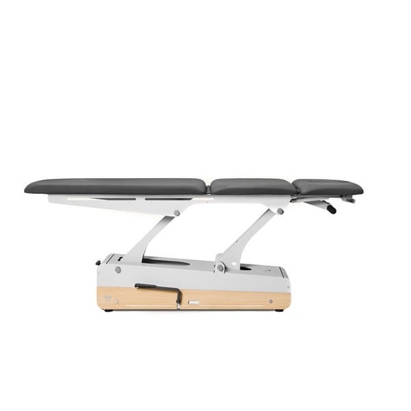Table hydraulique Swop 3F Hydro Pro : trois sections, flexibilité et confort maximum pour la physiothérapie.