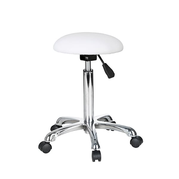 Tabouret Practi Backless: Design ergonomique, siège en forme de demi-sphère et élévateur avec piston à gaz