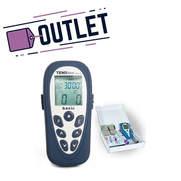 Tens Eco Basic : Electrostimulateur avec 2 canaux et 16 programmes (TENS + EMS + Iontophorèse) - DERNIÈRE UNITÉ