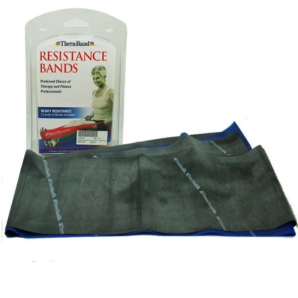 Thera Band Tricolor Strong - Pack 2 Rubans : Bleu et noir