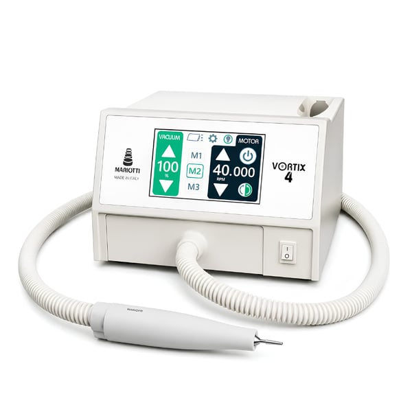 Dispositif d'aspiration à micromoteur VORTIX 4 pour la podologie avec écran tactile