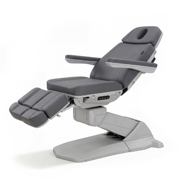 Fauteuil de podologie électrique Medial+ avec fonction antigravité et ouverture latérale pour les jambes
