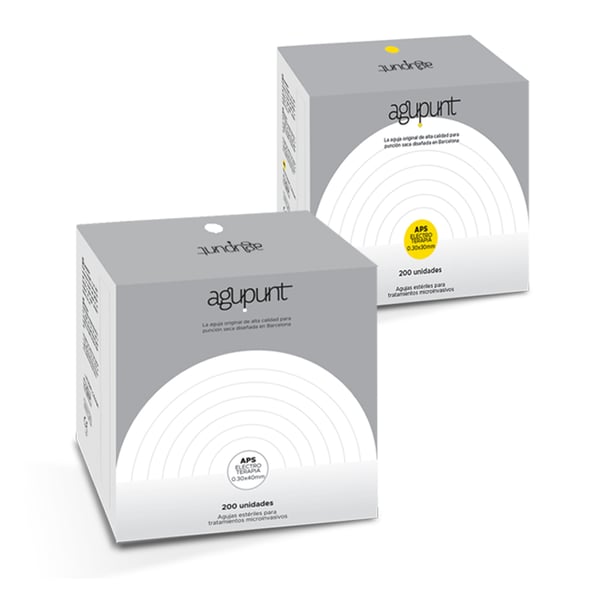 Aiguille Agupunt IPEN avec tube guide : Les seules aiguilles spécifiques pour travailler la technique d'électrolyse percutanée thérapeutique (200 unités)