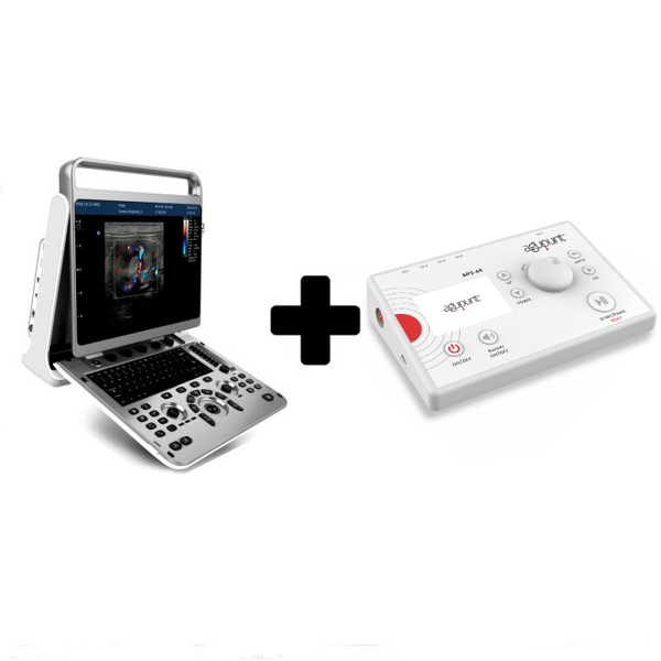 Pack économique : Échographe Chison EBit 30 avec sonde linéaire 7,0 - 18,0 MHz + appareil d'électrolyse percutanée thérapeutique APS e4