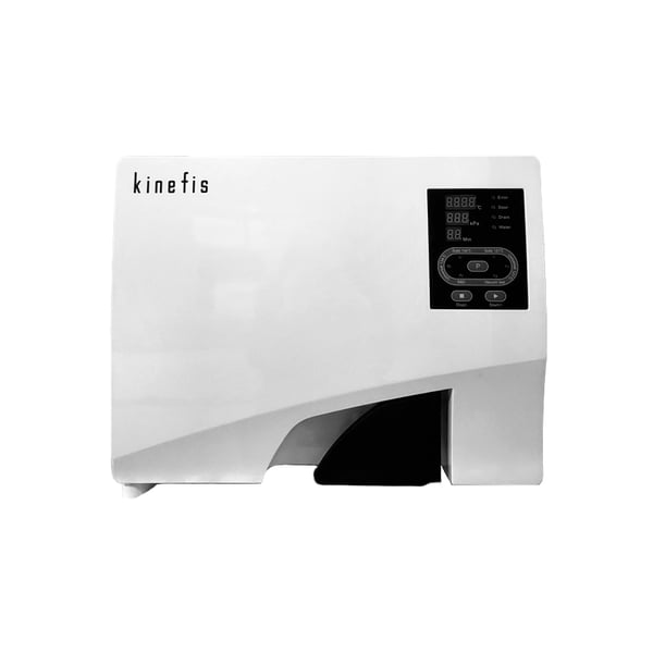 Autoclave Kinefis Experience classe B 8 litres avec écran LED + Distillateur d'eau gratuit. Comprend une imprimante interne