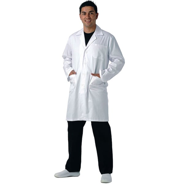 DERNIERES TAILLES - Peignoir pour homme avec fermeture à bouton, une sacoche à la poitrine et des 2 côtés (taille 52)