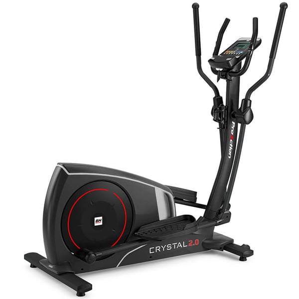 Vélo elliptique Crystal 2.0 BH Fitness avec écran LCD : connectivité Bluetooth FTMS pour une utilisation avec des applications de fitness