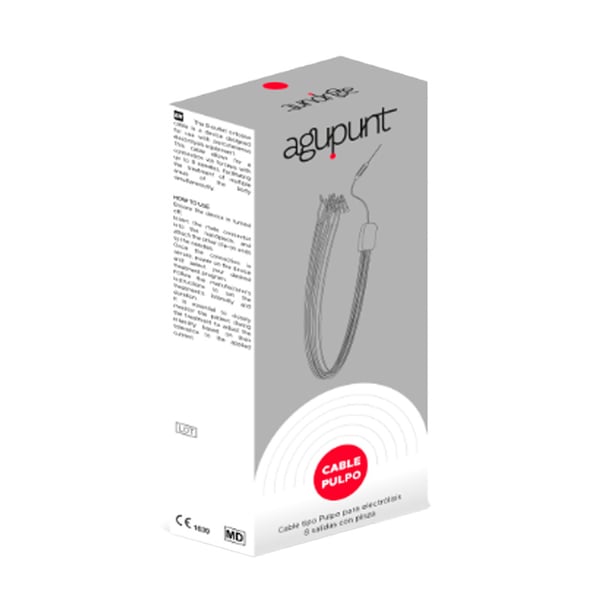 Câble octopus à 8 sorties conçu pour être utilisé avec l'équipement d'électrothérapie portable multi-options APS-e4