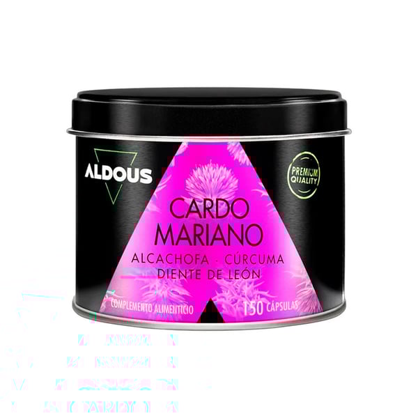 Chardon-Marie avec artichaut, curcuma, pissenlit et Desmodium Aldous (150 capsules)