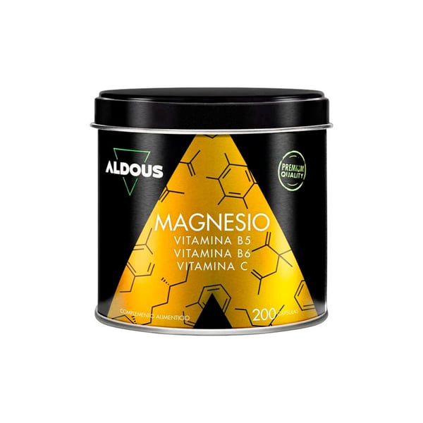 Magnésium avec vitamines C, B5 et B6 Aldous (200 capsules)