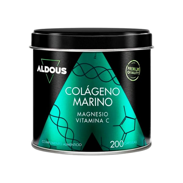 Collagène marin hydrolysé Aldous avec magnésium et vitamine C (200 capsules)