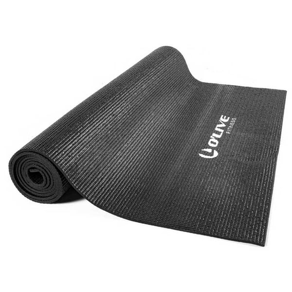 Tapis de yoga noir O'Live (172 x 61 x 0,3 cm)