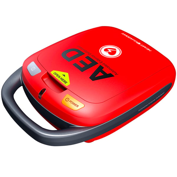 Défibrillateur semi-automatique Heart Guardian HR-501 : Électrodes compatibles adulte/pédiatrique, autodiagnostic automatique et connexion Bluetooth
