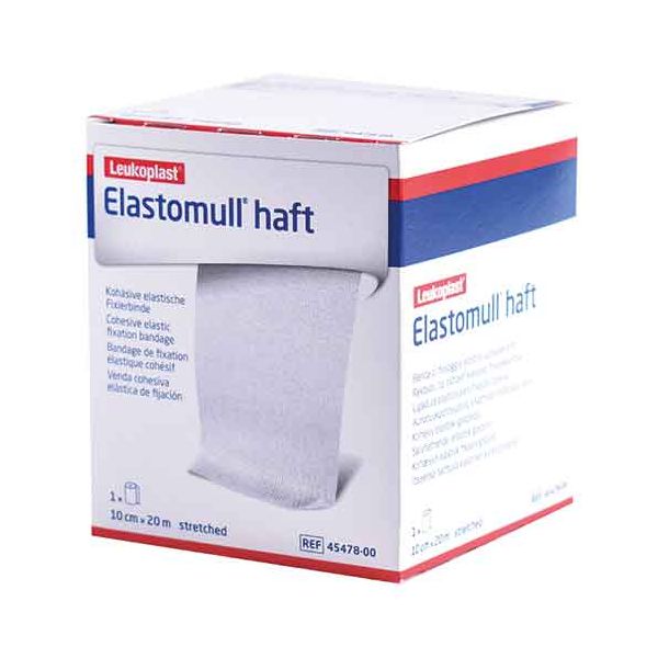 Elastomull Haft 10 cm x 20 mètres : Bandage de gaze élastique cohésif (Unité)