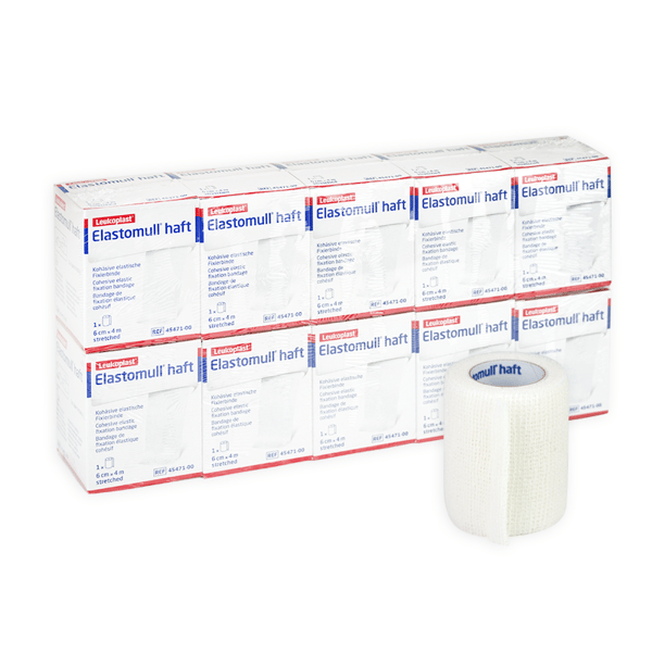Elastomull Haft 6cm x 4m : Bande de gaze élastique cohésive