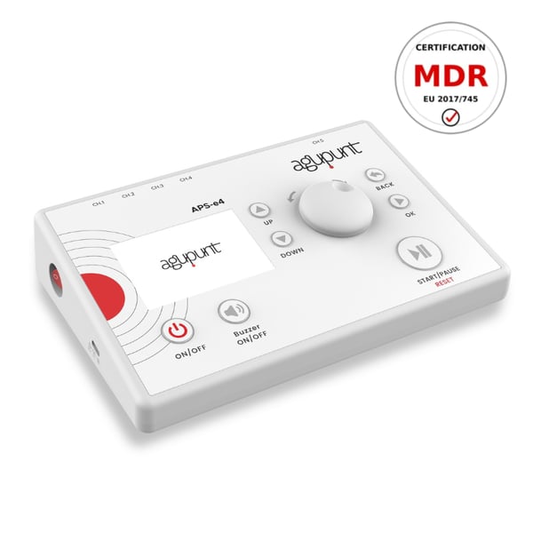 Physiothérapie invasive APS e4 : électrolyse percutanée, neuromodulation, électropuncture sèche, microcourants, TENS et Pointer avec certification MDR (achat, location ou financement)