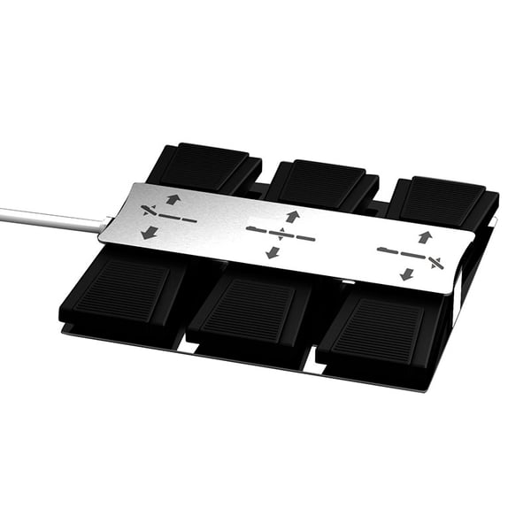 Pédale de contrôle Fauteuils : Foot Controller 5 (pour fauteuils à cinq moteurs) : Bouton RST Function