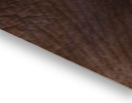 Doublure en cuir de porc naturel pleine fleur marron