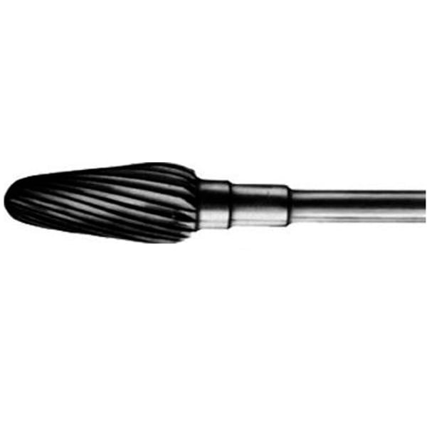 Fraise en carbure de tungstène 1547 : abrasion moyenne-fine. Idéal pour finir de rendre les ongles rugueux