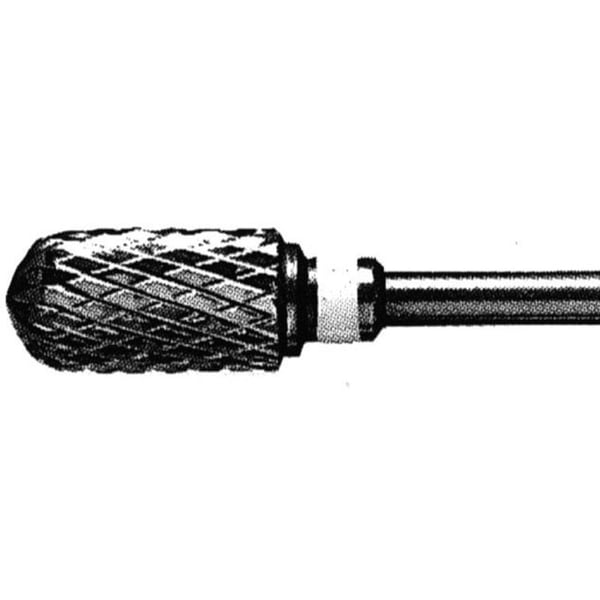 Fraise en carbure de tungstène 1572 : abrasion moyenne-fine. Idéal pour finir de rendre les ongles rugueux