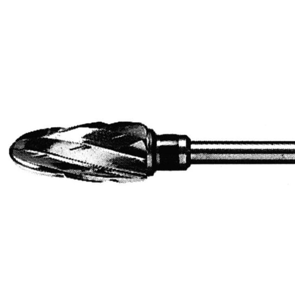 Fraise en carbure de tungstène 1591 : abrasion grossière. Idéal pour un ponçage des ongles fort et agressif