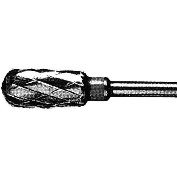 Fraise en carbure de tungstène 1606 : abrasion grossière. Idéal pour le meulage lourd et agressif des ongles