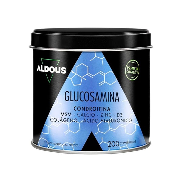 Glucosamine avec chondroïtine, MSM, vitamines et minéraux Aldous (200 comprimés)