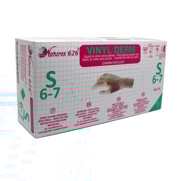 Gants en vinyle sans poussière (100 unités - taille L)