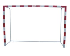 Ensemble de but Football-Handball et handball en bois transférable 80x80mm avec base en tube rond
