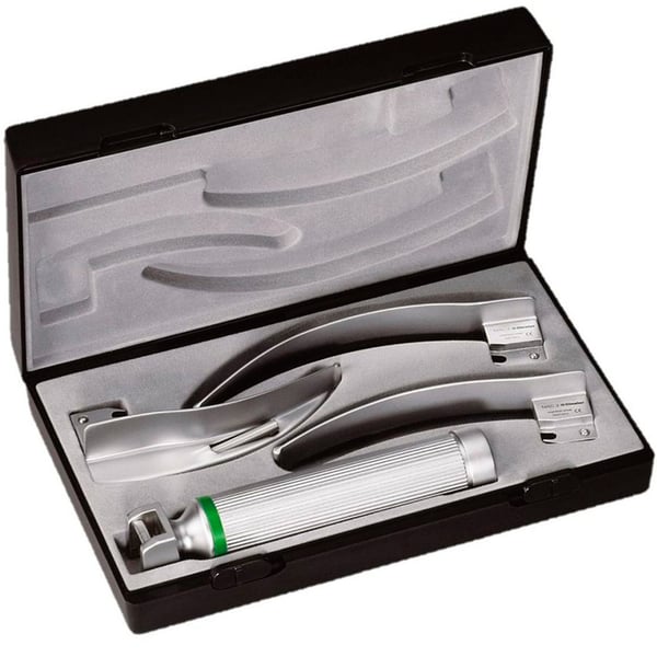 Laryngoscope LED Riester ri-modul MacIntosh 3,5 V/230 V, manche à piles type C, lames no. 2-3-4